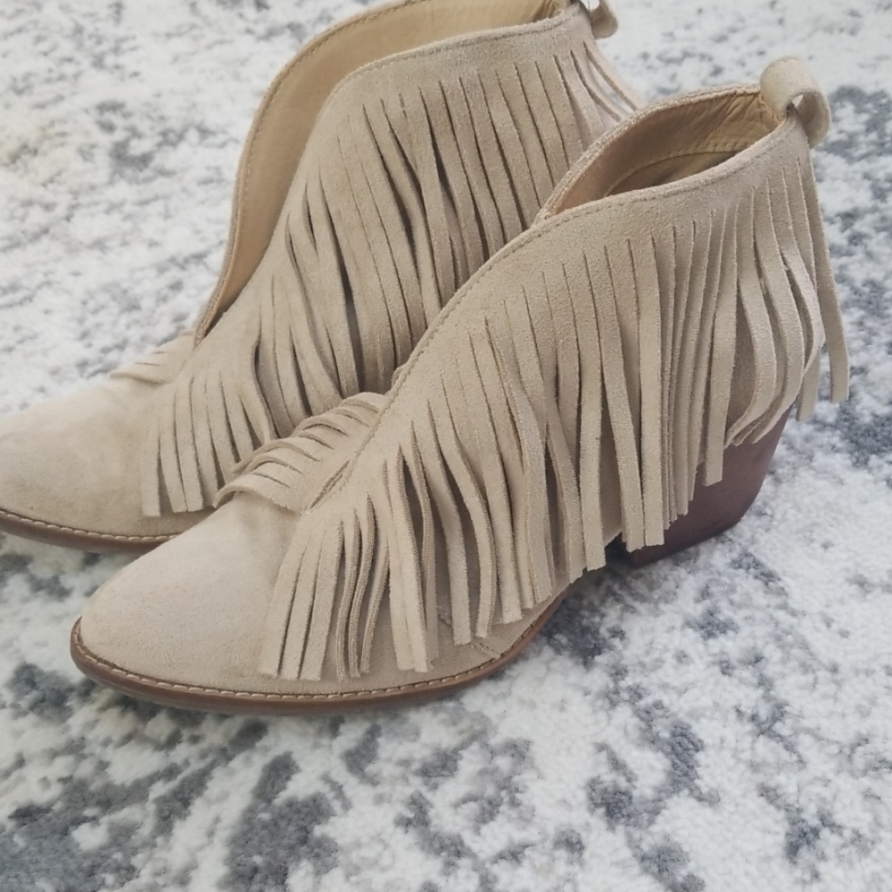 Fringe booties